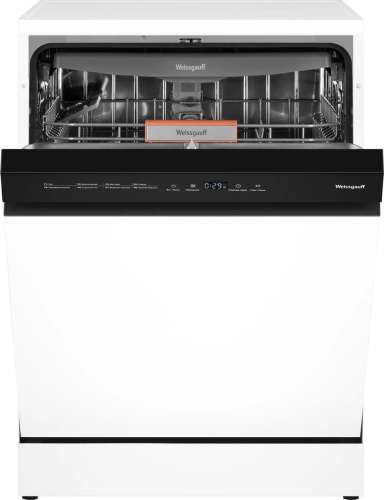 Посудомоечная машина WEISSGAUFF DW 6038 W Inverter,  полноразмерная, напольная, 60см, загрузка 14 комплектов, белая [437359]